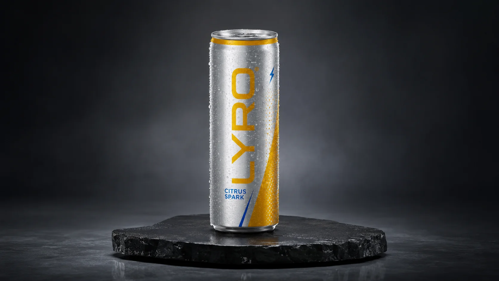LYRO Energy Drink — 3D Render